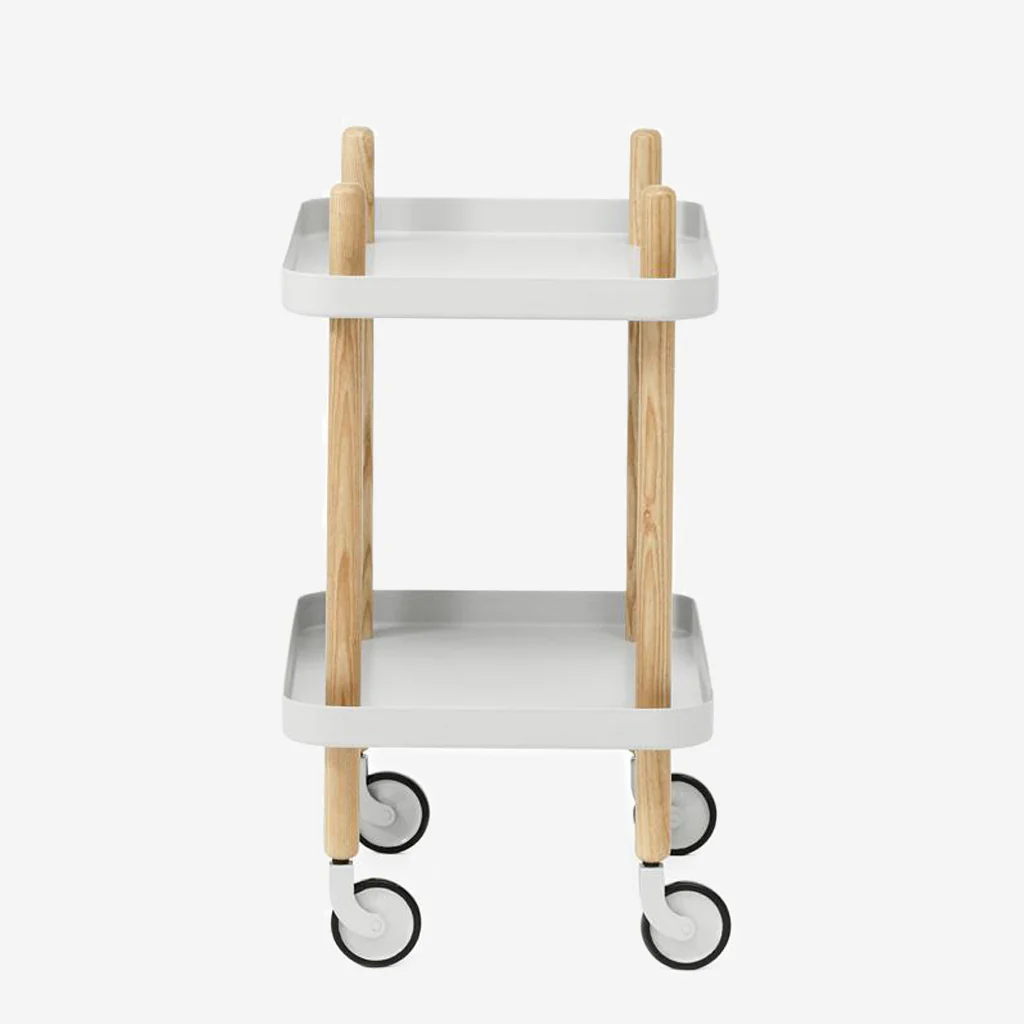 Normann Copenhagen Block Table Light Grey Oak - Image 5