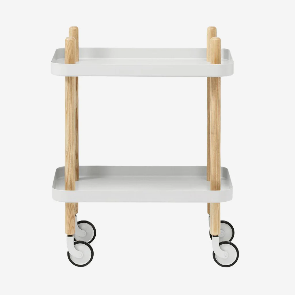 Normann Copenhagen Block Table Light Grey Oak - Image 6