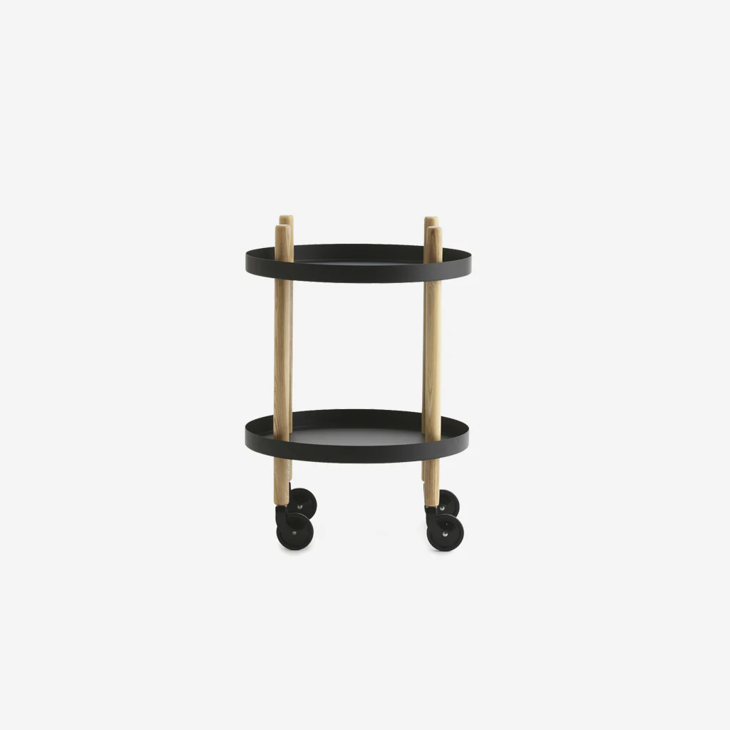 Normann Copenhagen Block Table Round Black Oak