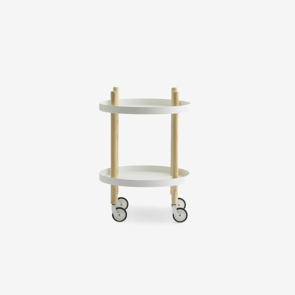 Normann Copenhagen Block Table Round White Oak