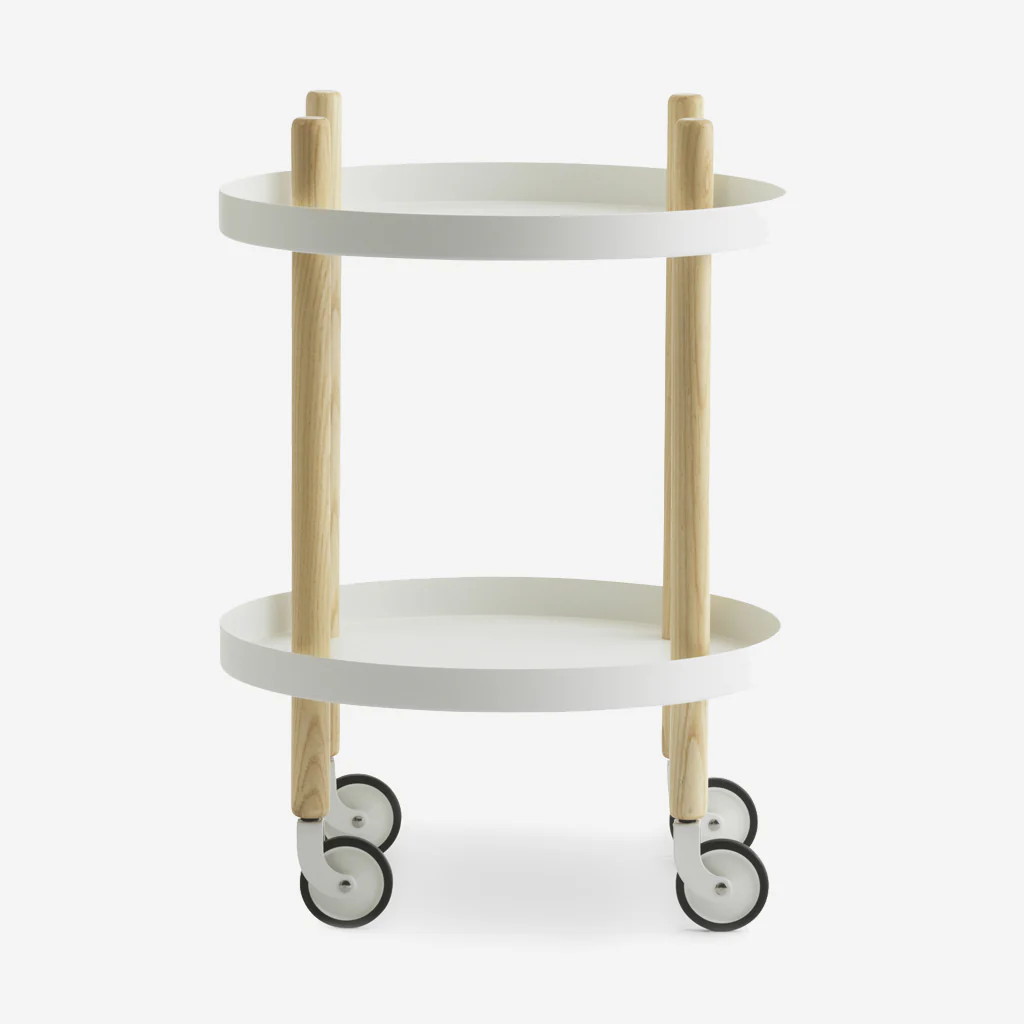 Normann Copenhagen Block Table Round White Oak - Image 6
