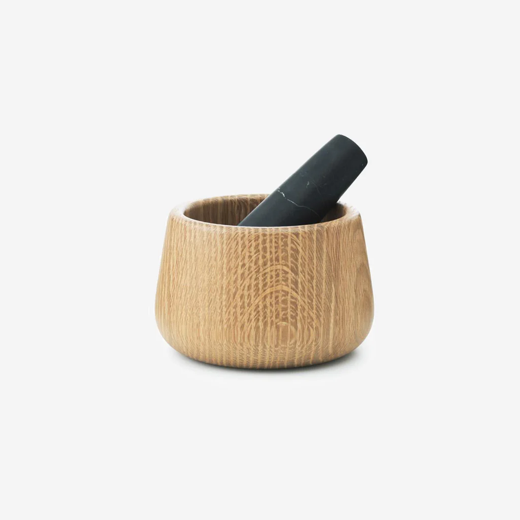 Normann Copenhagen Craft Mortar and Pestle Black