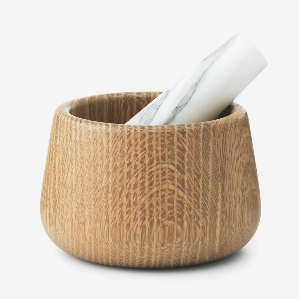 Normann Copenhagen Craft Mortar and Pestle White - Image 4