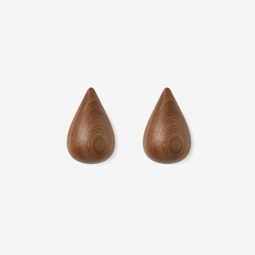 Normann Copenhagen Dropit Hooks Walnut Large