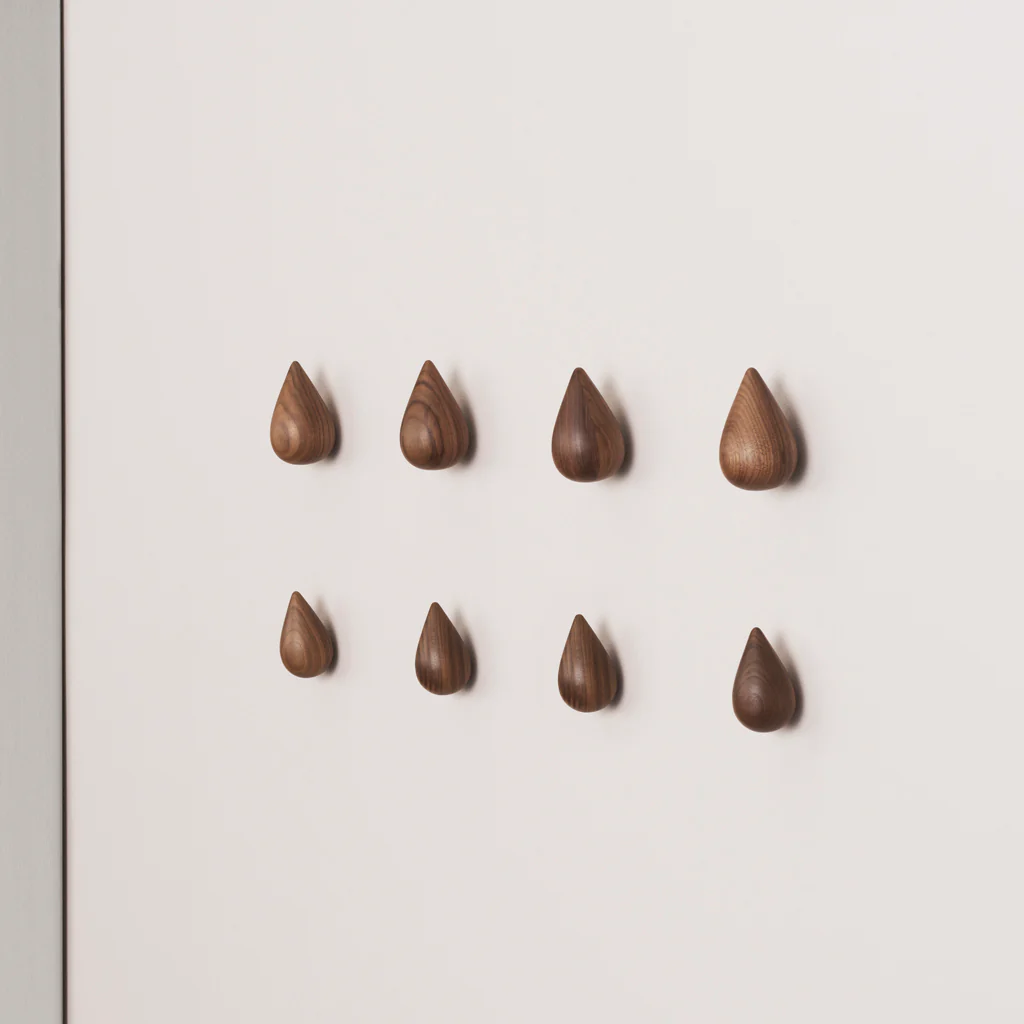 Normann Copenhagen Dropit Hooks Walnut Small - Image 2