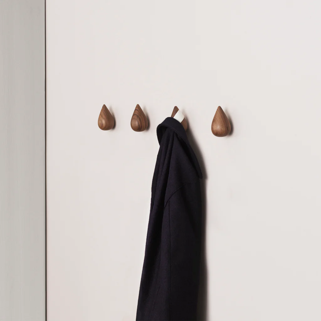 Normann Copenhagen Dropit Hooks Walnut Small - Image 3