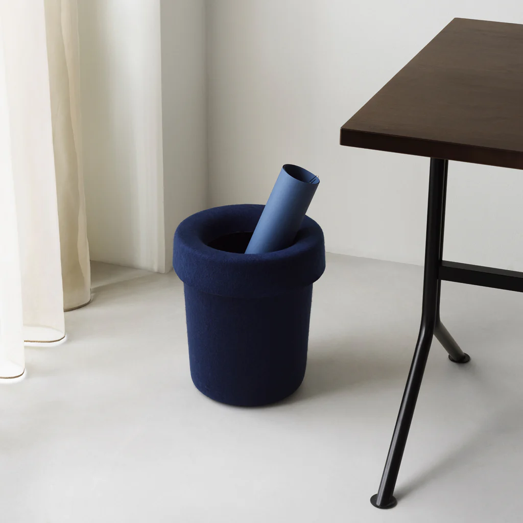Normann Copenhagen Hide Bin Dark Blue - Image 3
