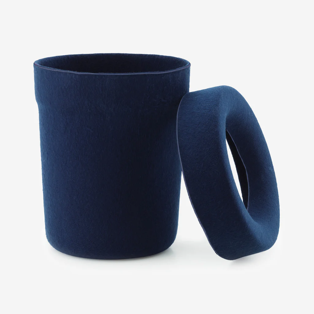Normann Copenhagen Hide Bin Dark Blue - Image 4