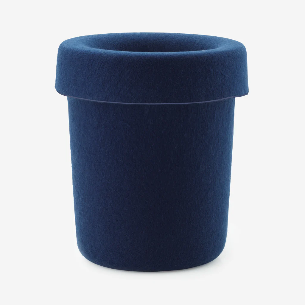 Normann Copenhagen Hide Bin Dark Blue - Image 5