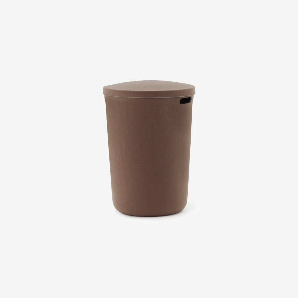 Normann Copenhagen Hide Laundry Basket Brown