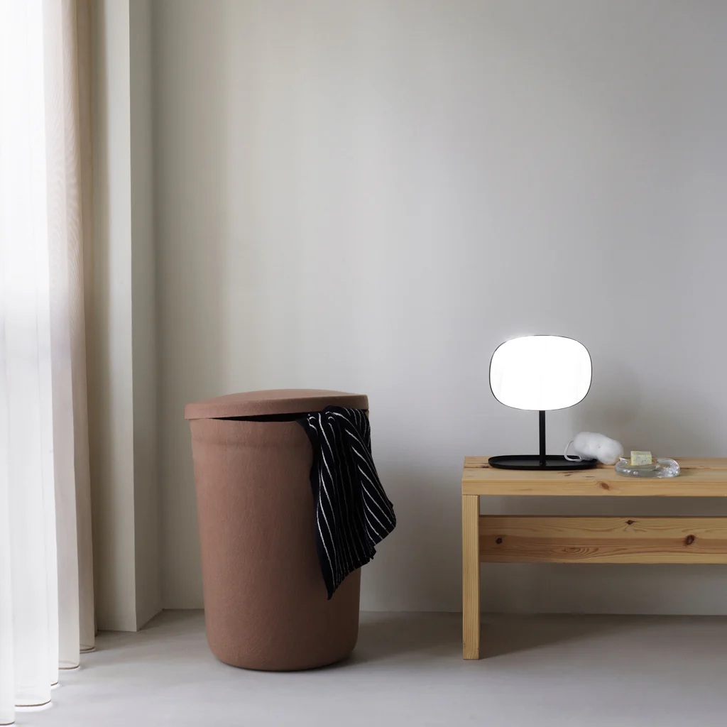 Normann Copenhagen Hide Laundry Basket Brown - Image 2