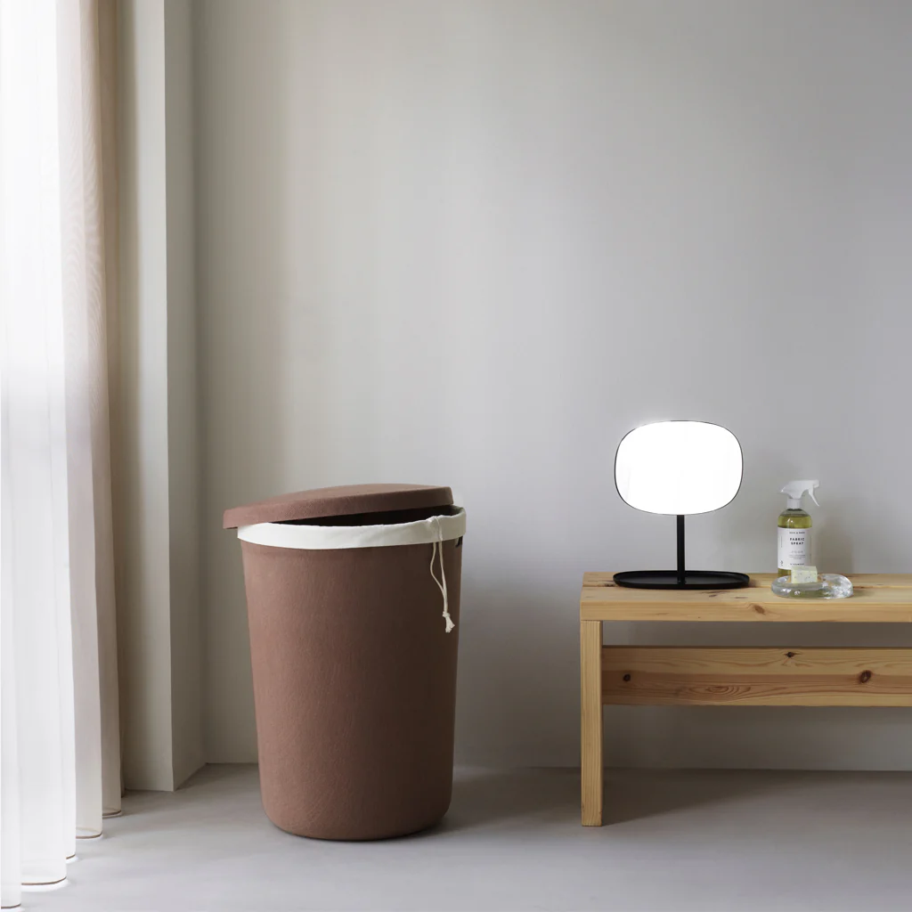 Normann Copenhagen Hide Laundry Basket Brown - Image 3