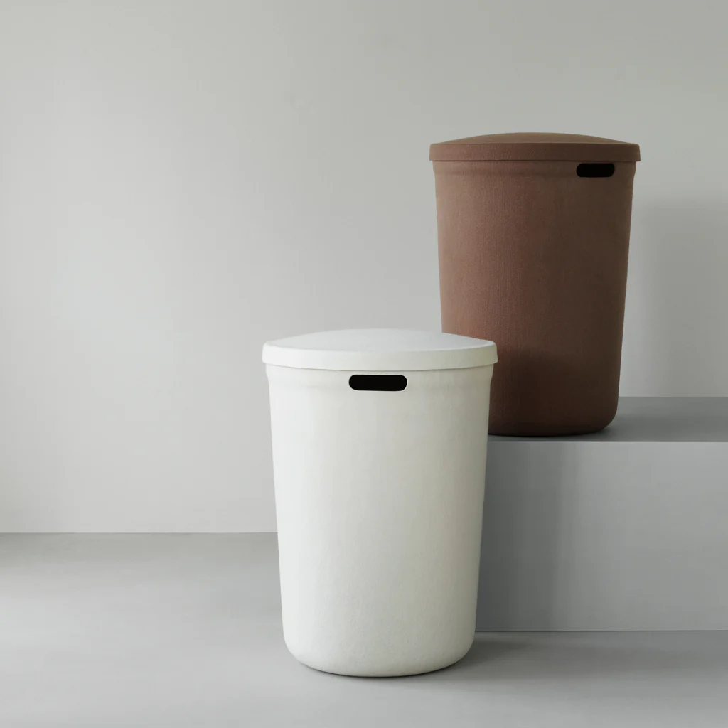 Normann Copenhagen Hide Laundry Basket White - Image 5