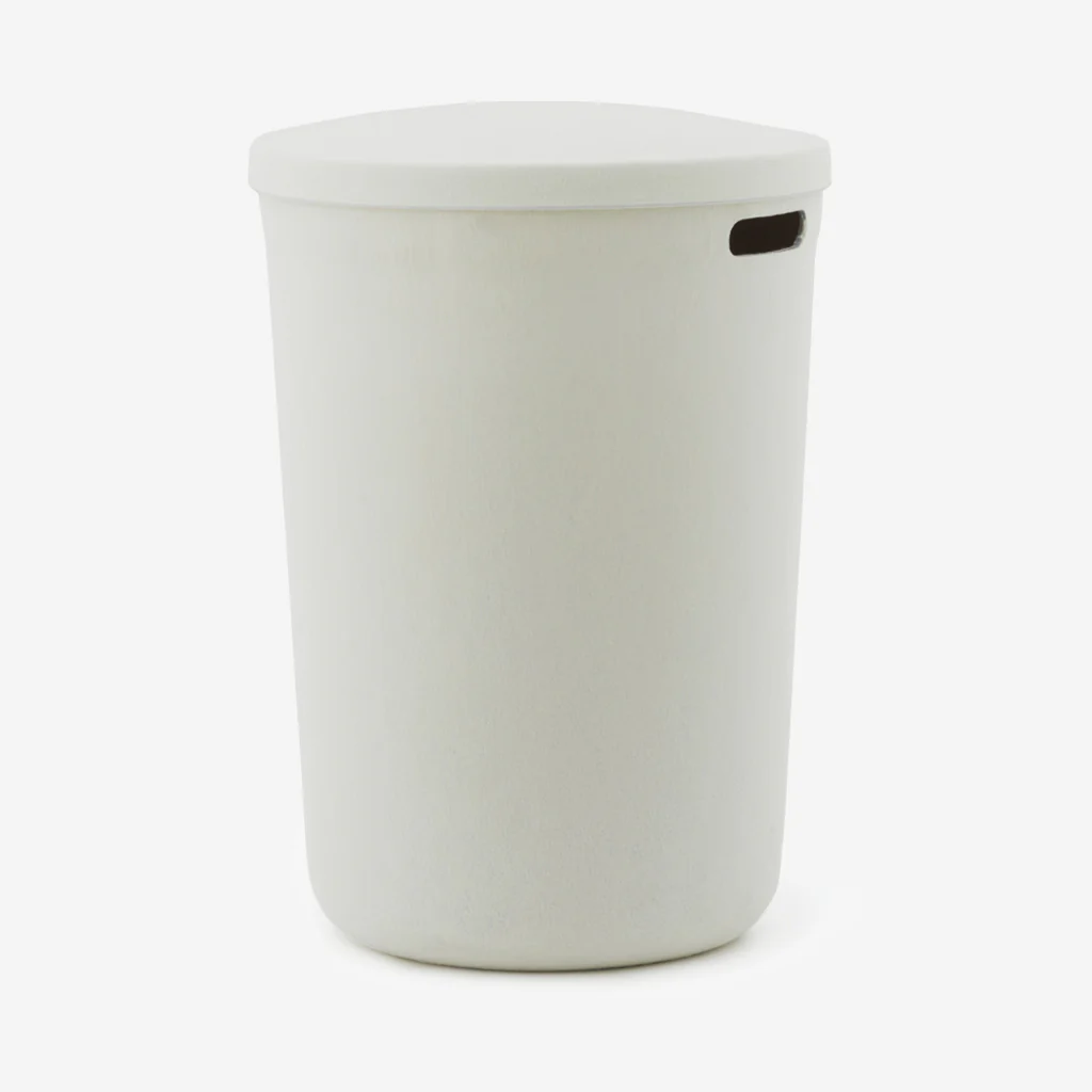 Normann Copenhagen Hide Laundry Basket White - Image 6
