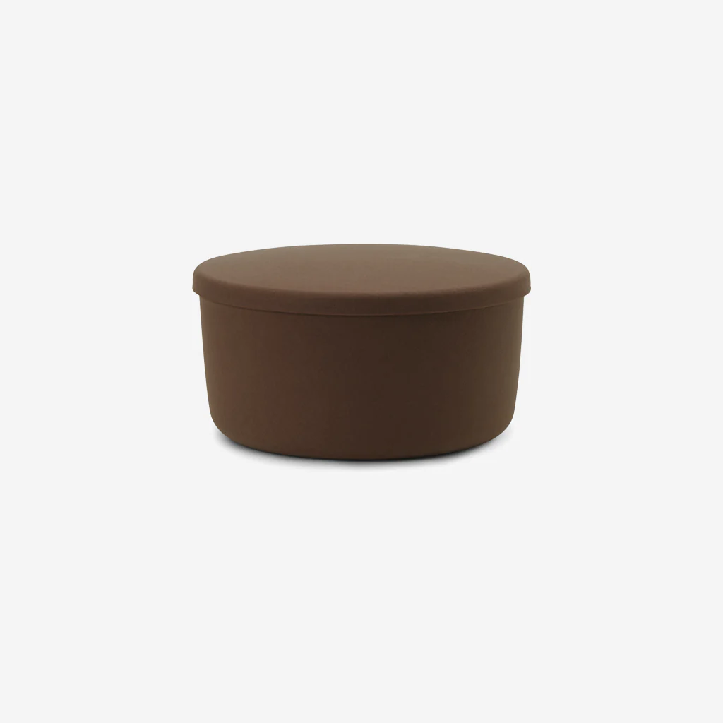 Normann Copenhagen Hide Storage Pouf Brown Large