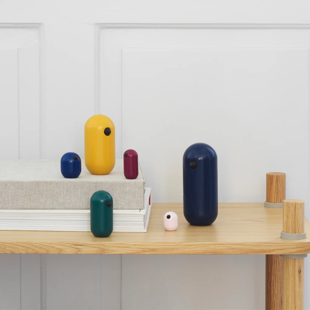 Normann Copenhagen Little Bird Coloured Dark Blue 13.5cm - Image 3