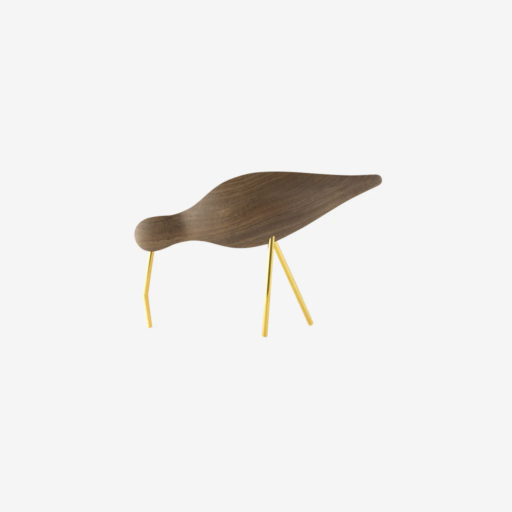 Normann Copenhagen Shorebird Large Walnut Brass