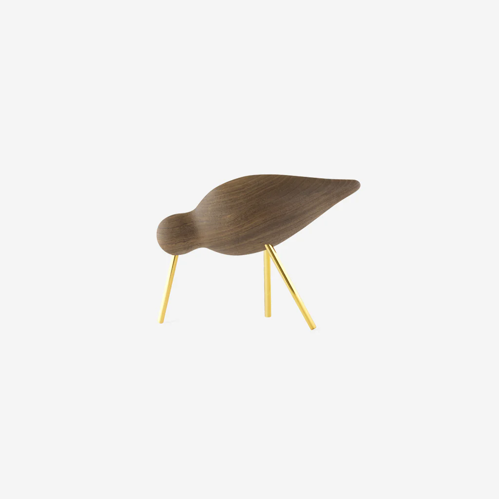 Normann Copenhagen Shorebird Medium Walnut Brass