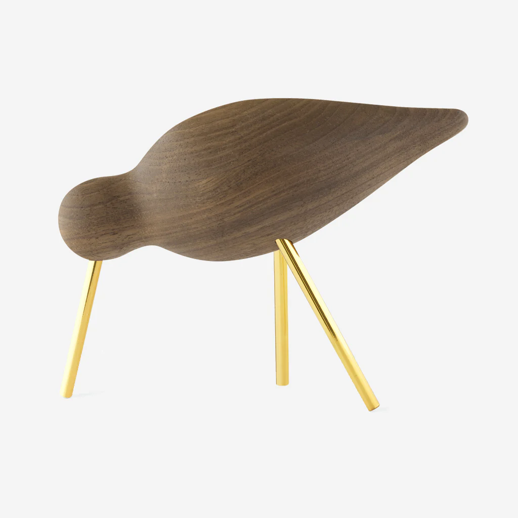 Normann Copenhagen Shorebird Medium Walnut Brass - Image 2