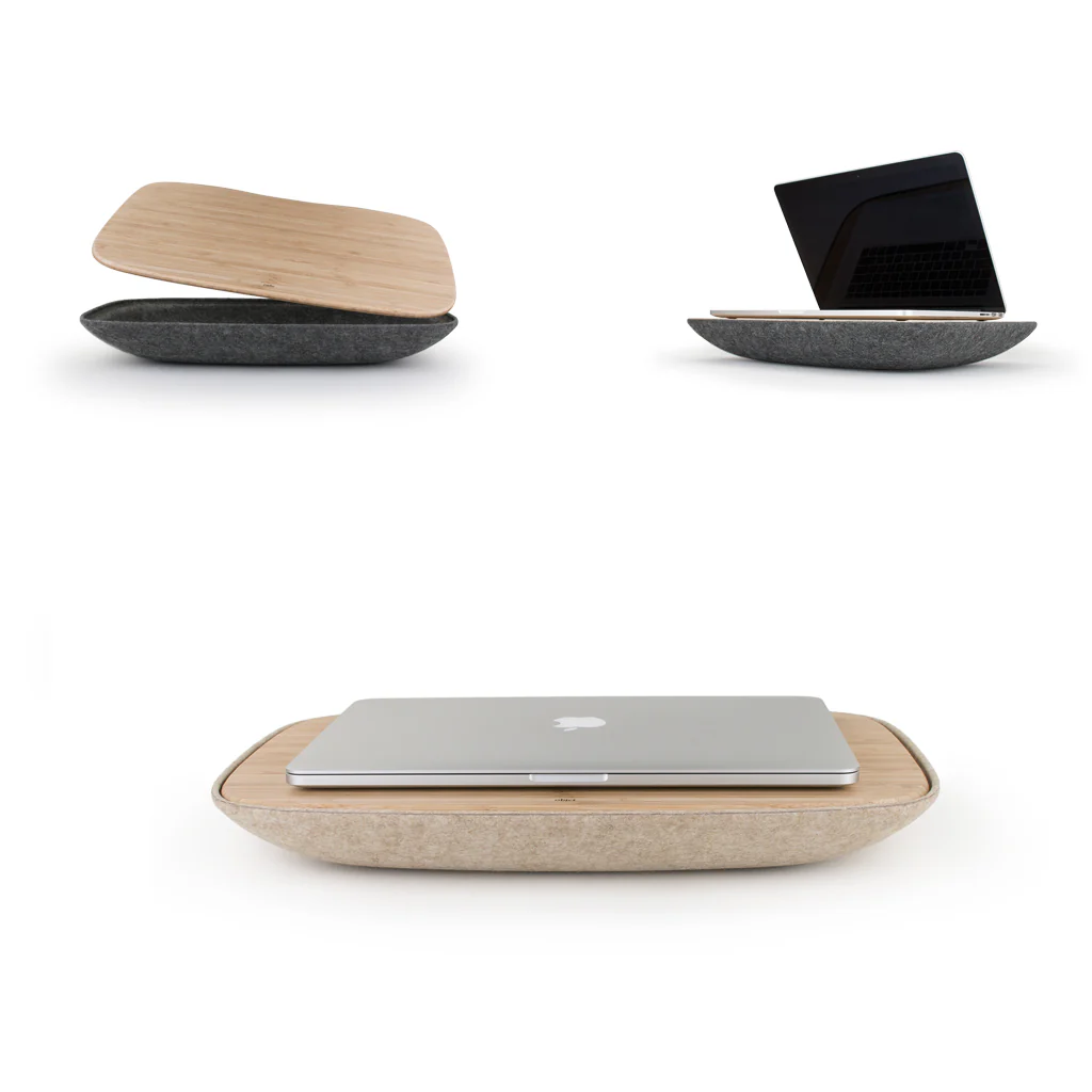Objct Lapod Lap Desk Oatmeal Bamboo - Image 8