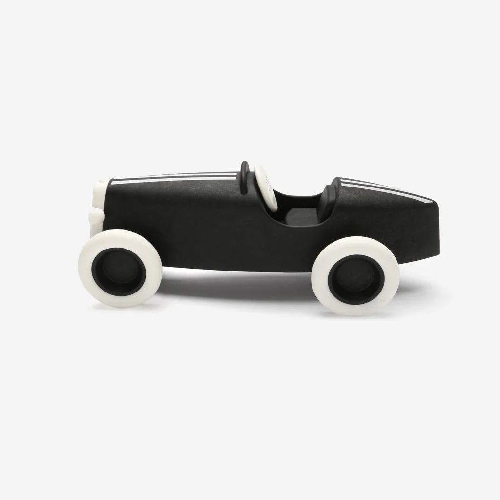 Ooh Noo Wooden Grand Prix Racing Car Black - Image 4