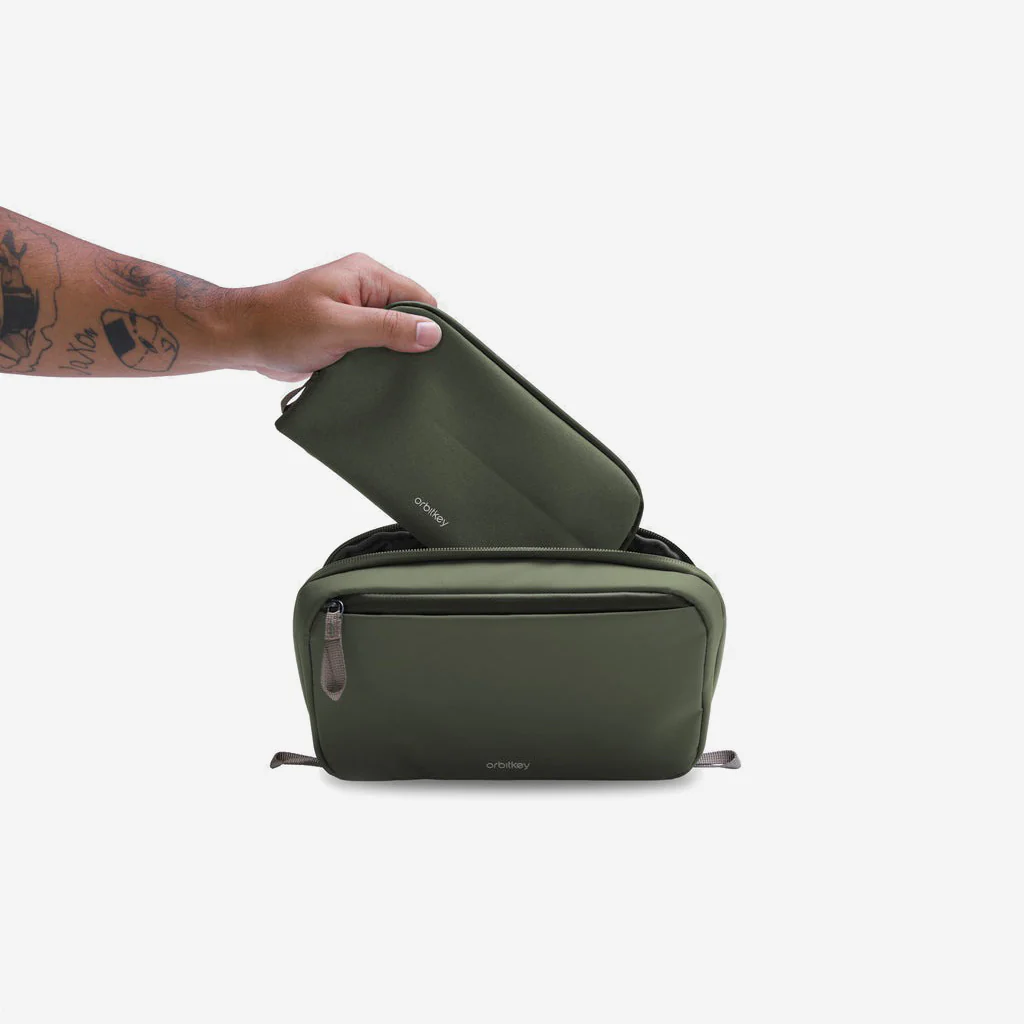 Orbitkey 2-in-1 Tech Pouch Olive - Image 3