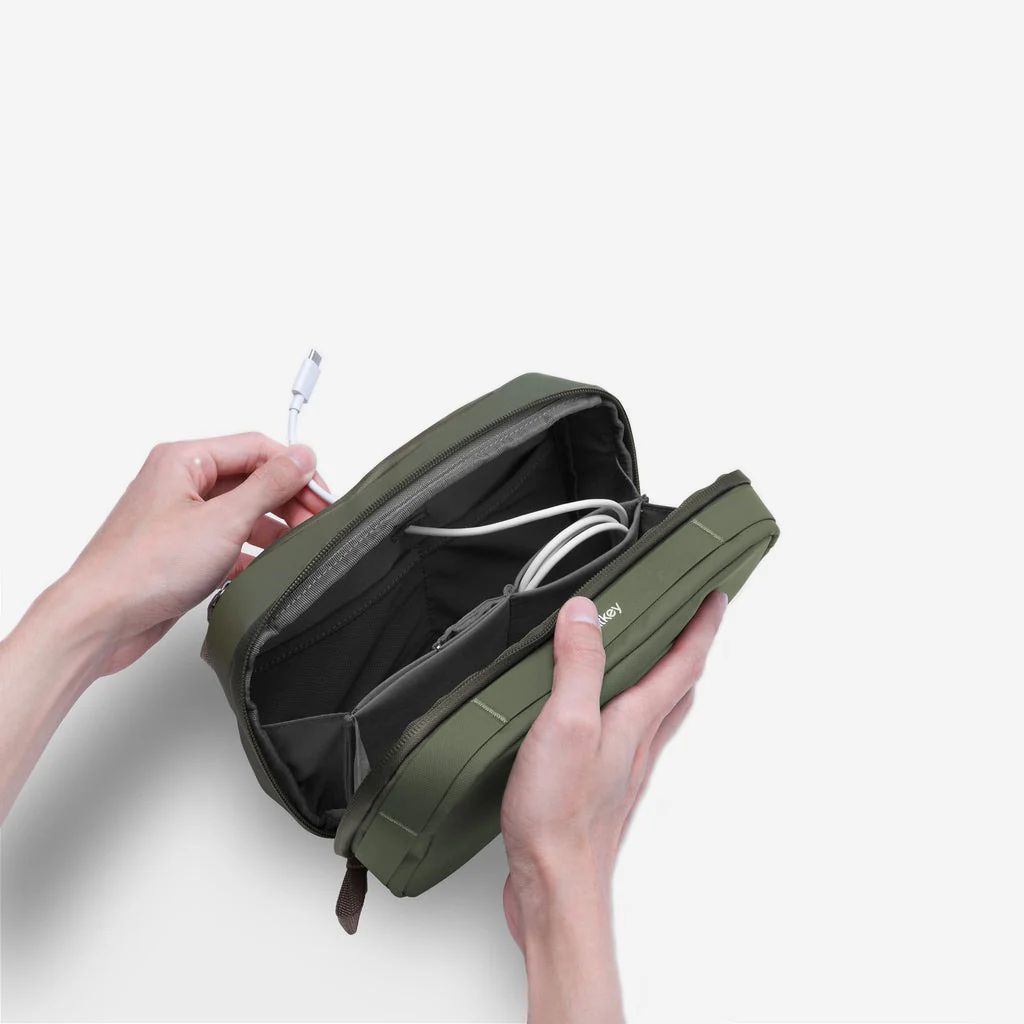 Orbitkey 2-in-1 Tech Pouch Olive - Image 5