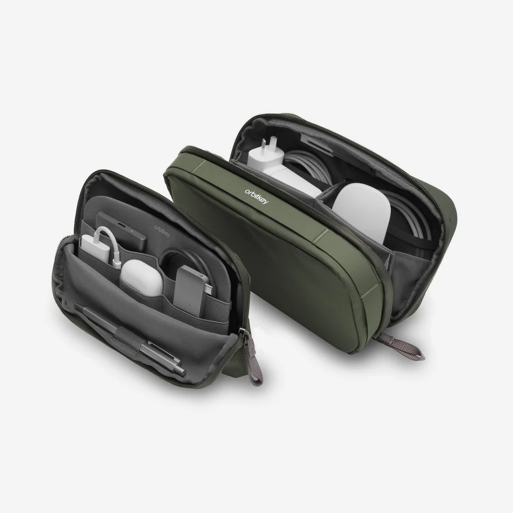 Orbitkey 2-in-1 Tech Pouch Olive - Image 8