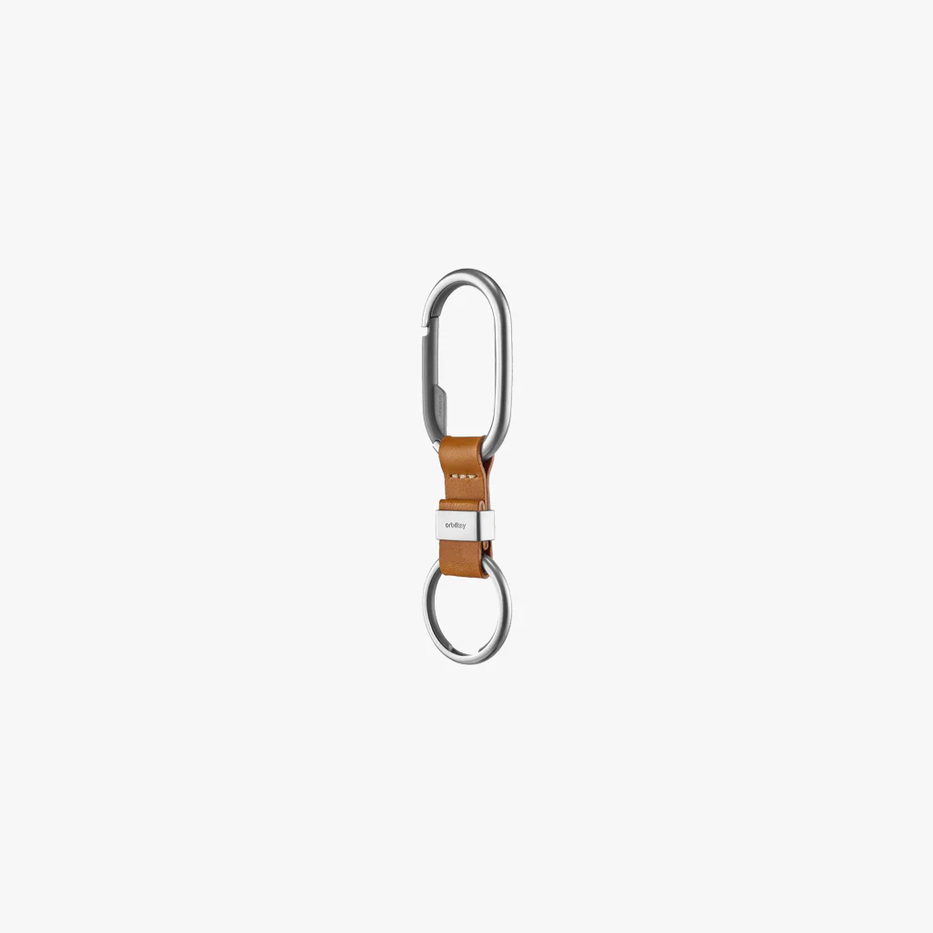 Orbitkey Key Clip Charcoal / Tan