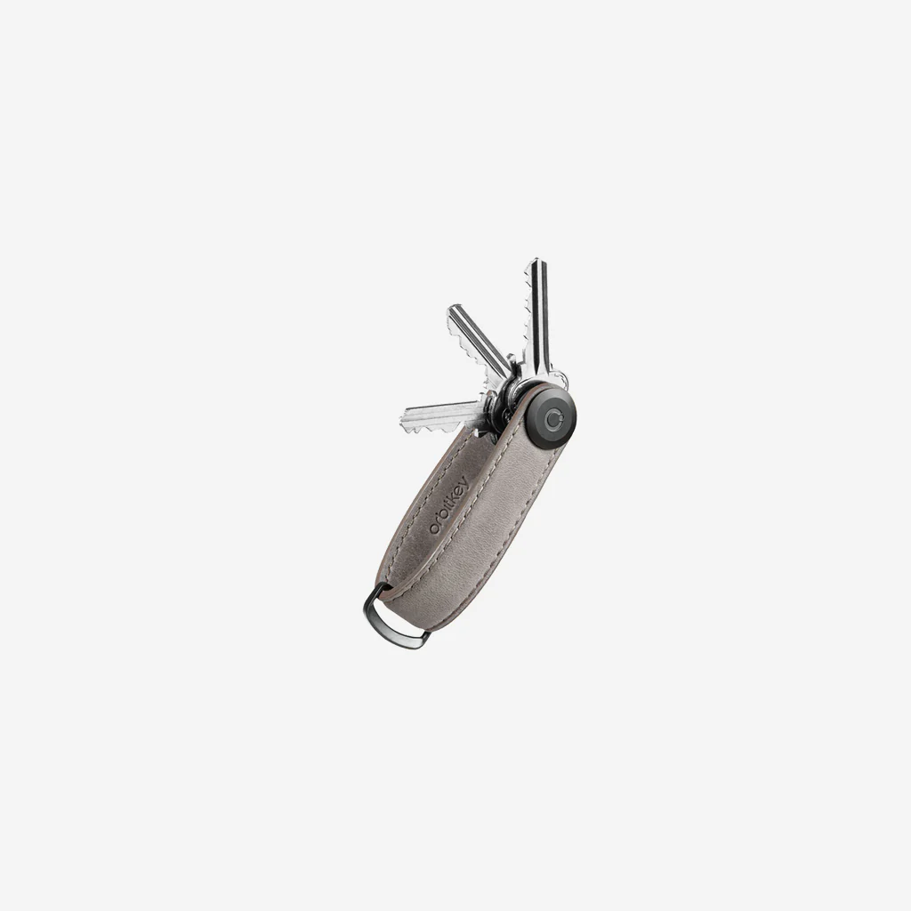 Orbitkey Key Organiser Crazy Horse Leather Driftwood Grey