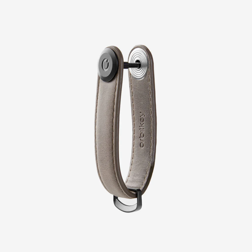 Orbitkey Key Organiser Crazy Horse Leather Driftwood Grey - Image 3