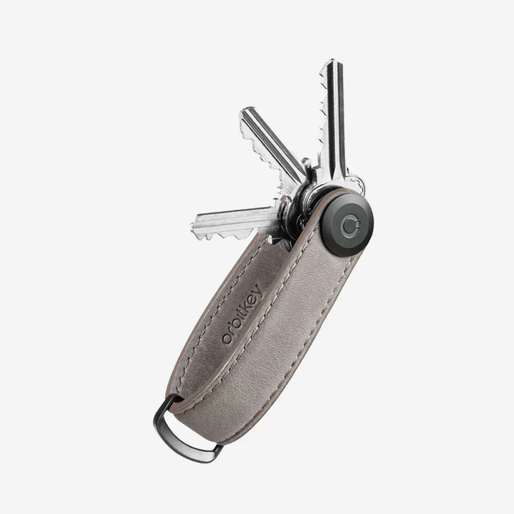Orbitkey Key Organiser Crazy Horse Leather Driftwood Grey - Image 4
