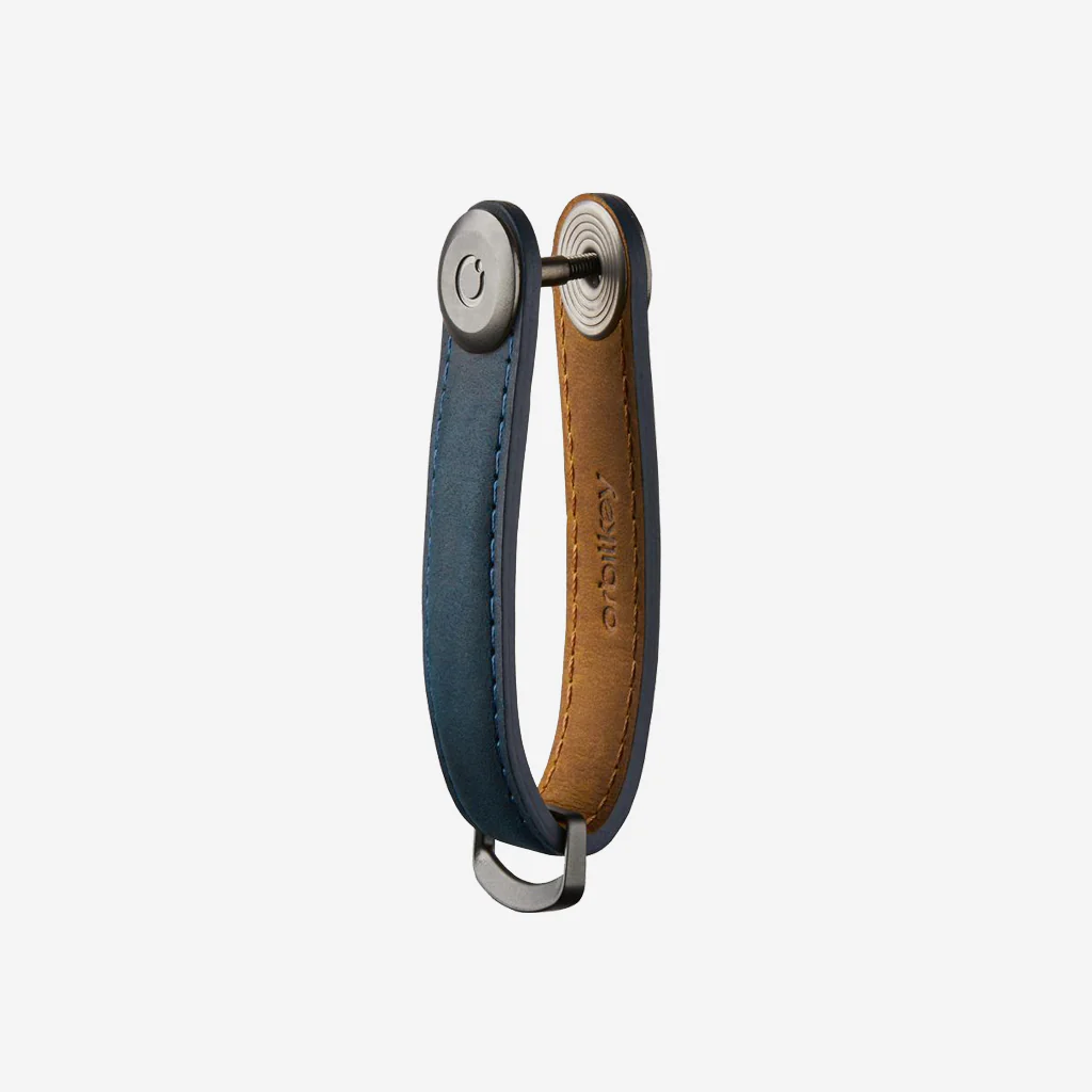 Orbitkey Key Organiser Crazy Horse Leather Marine Blue - Image 5