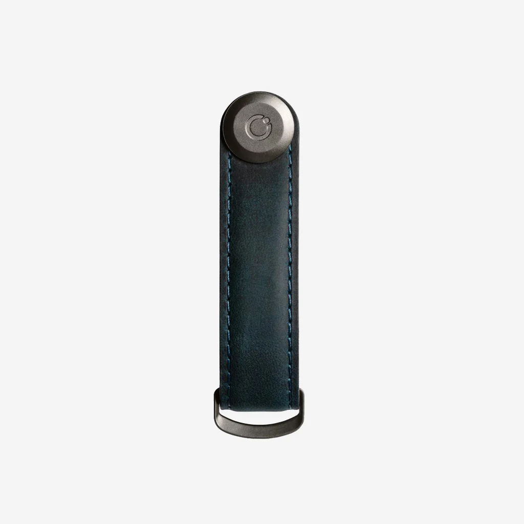 Orbitkey Key Organiser Crazy Horse Leather Marine Blue - Image 6