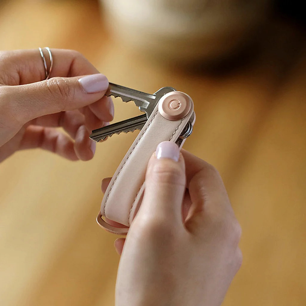 Orbitkey Key Organiser Leather Blush - Image 3
