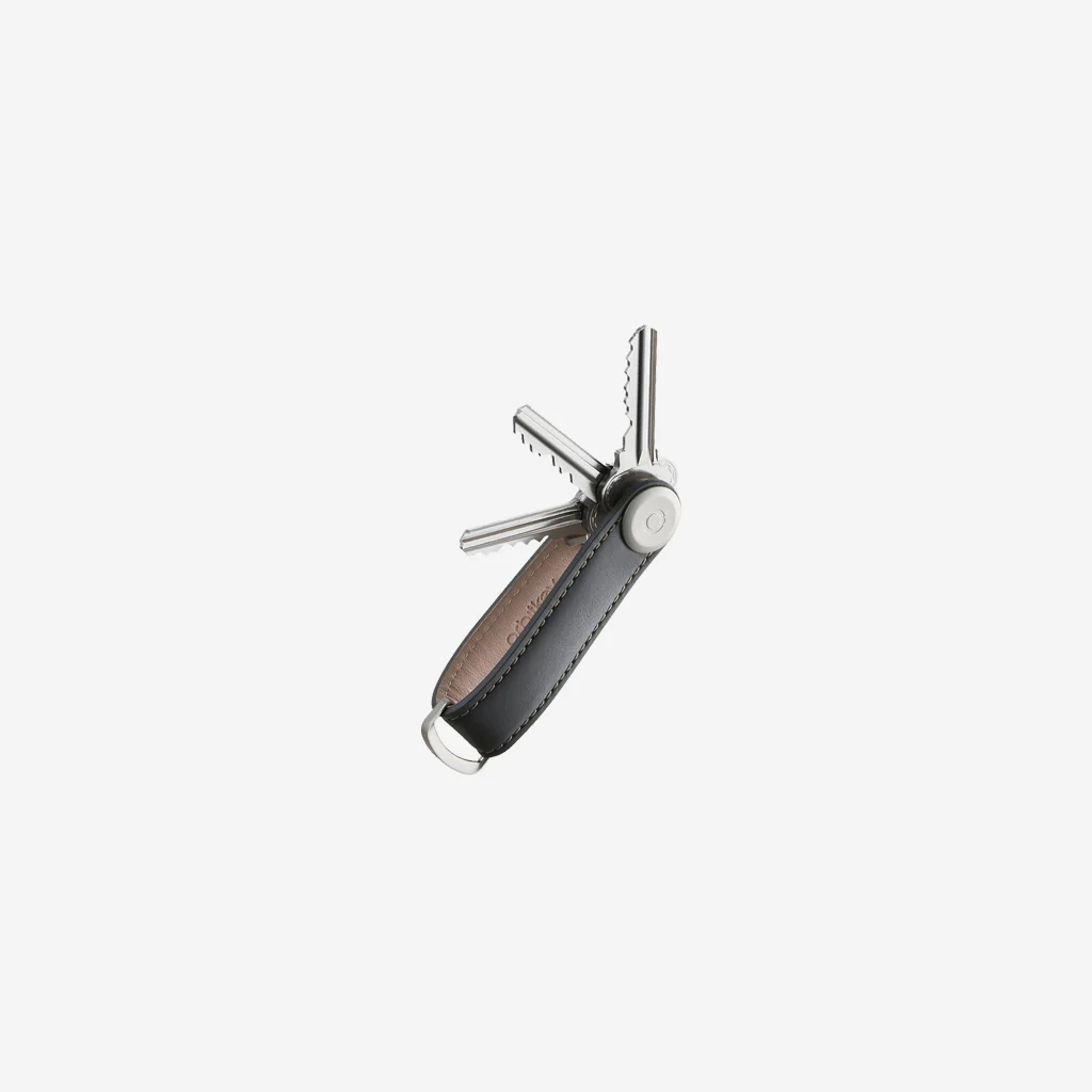 Orbitkey Key Organiser Leather Charcoal Grey