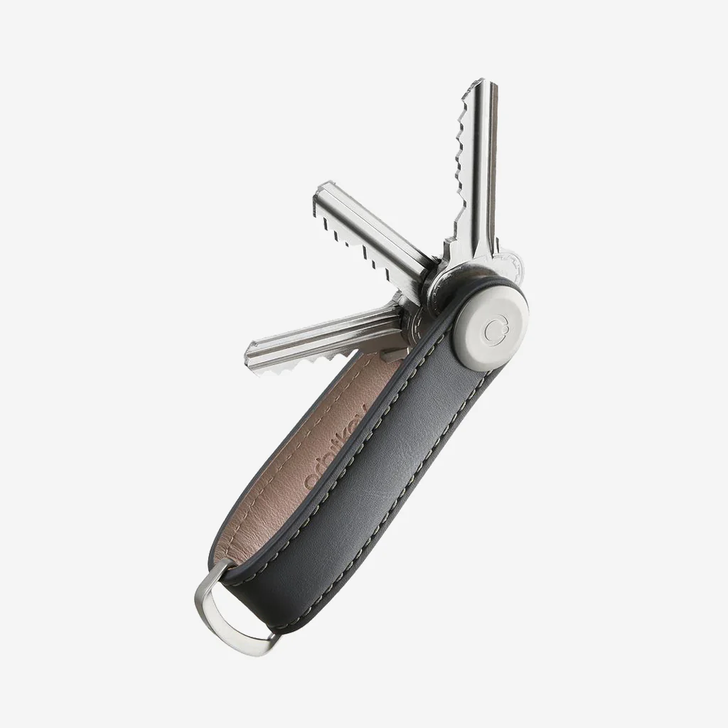 Orbitkey Key Organiser Leather Charcoal Grey - Image 2