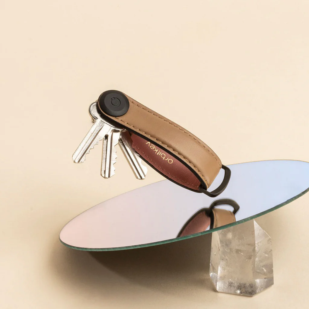 Orbitkey Key Organiser Leather Cocoa Rose - Image 2