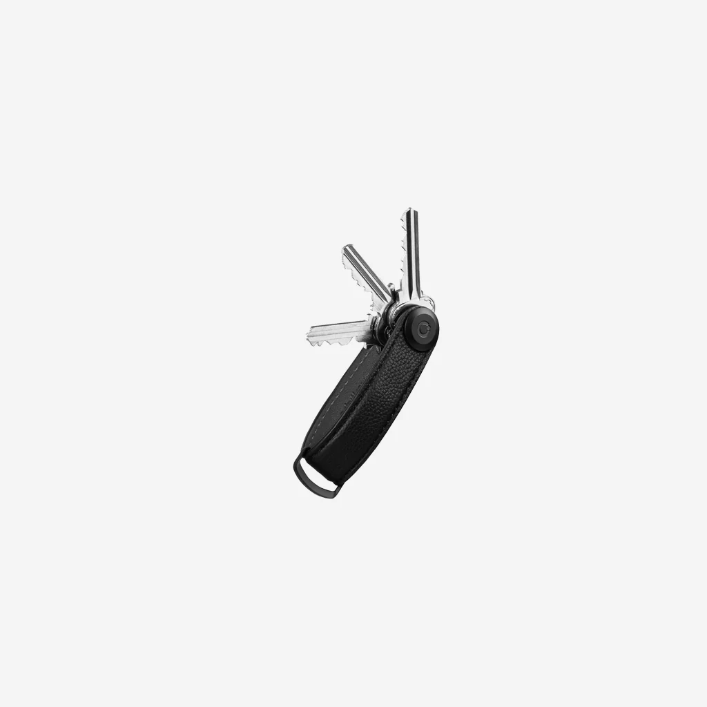 Orbitkey Key Organiser Pebbled Leather Caviar