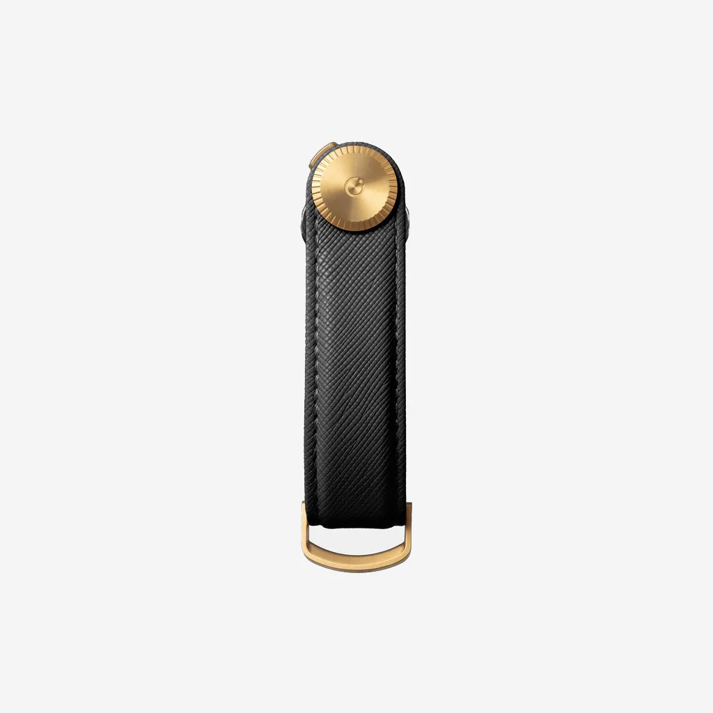 Orbitkey Key Organiser Pro Leather Saffiano Licorice Black - Image 4