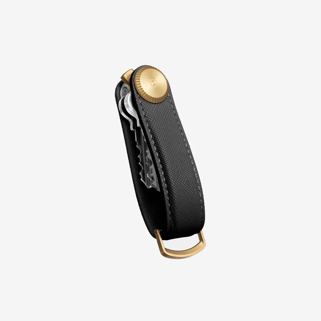 Orbitkey Key Organiser Pro Leather Saffiano Licorice Black - Image 7