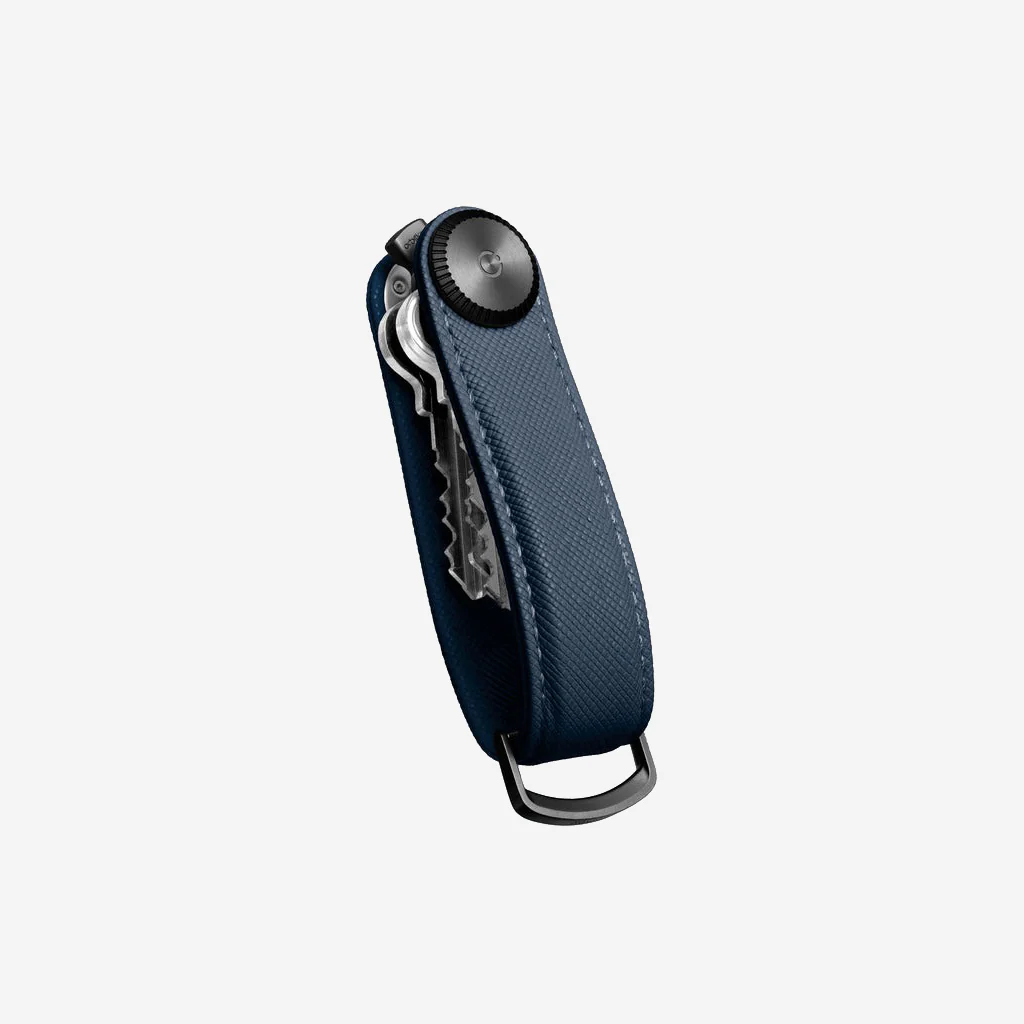 Orbitkey Key Organiser Pro Leather Saffiano Oxford Navy - Image 7