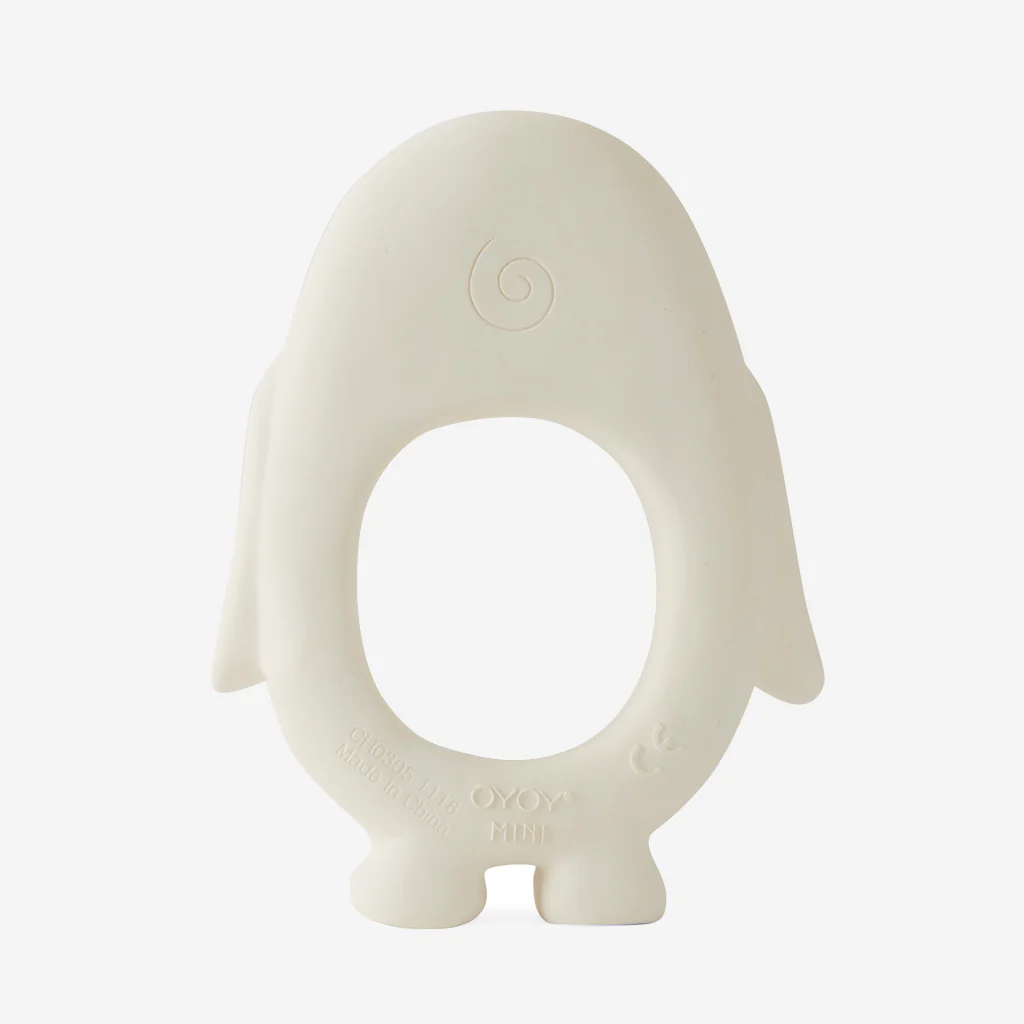 OYOY Living Baby Teether Penguin White - Image 4
