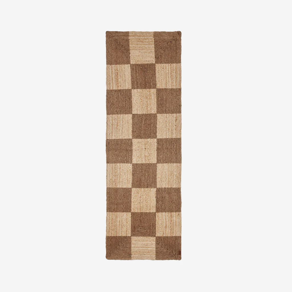 OYOY Living Chess Floor Runner Rug Jute - Image 3
