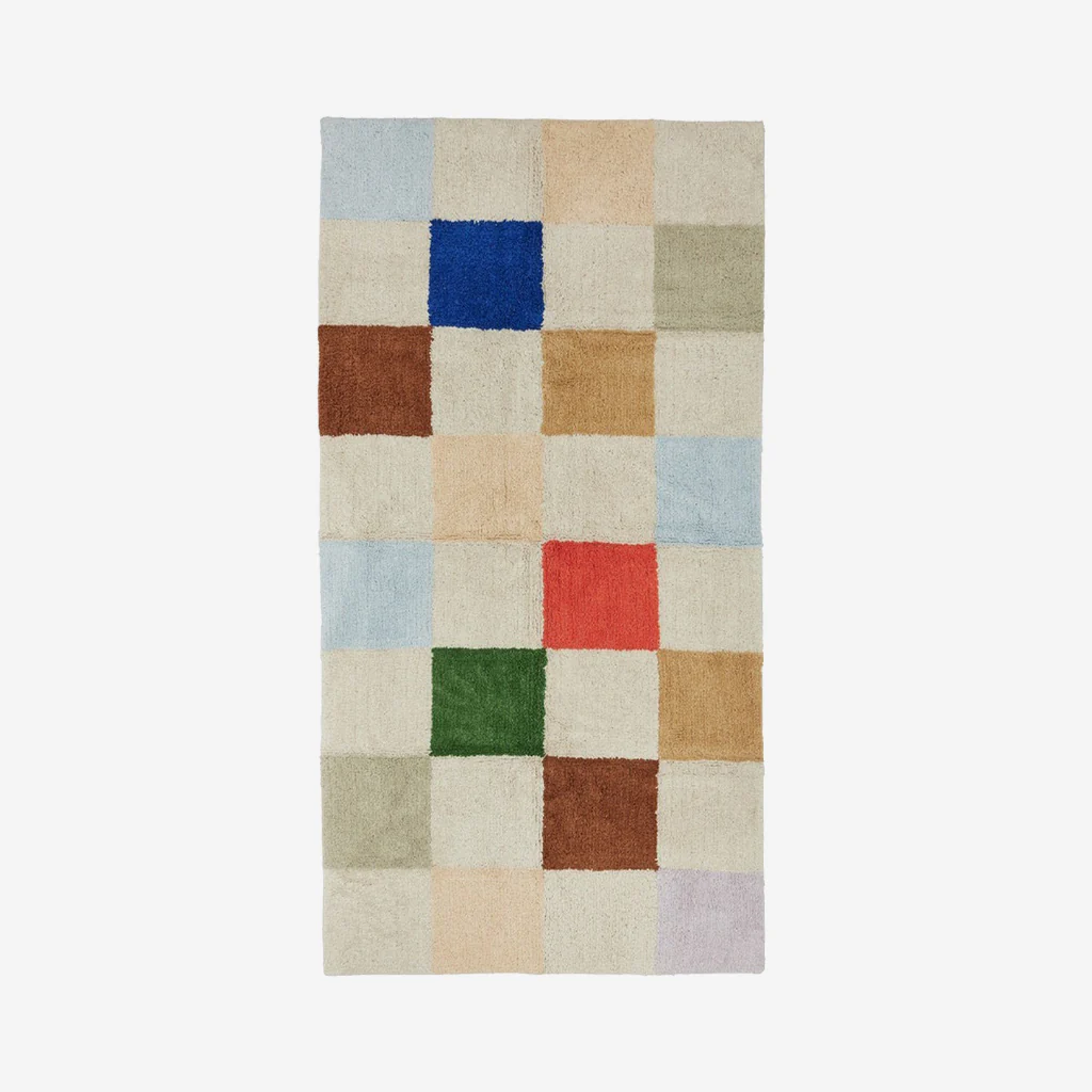 OYOY Living Chess Rug Large Multi - Image 4