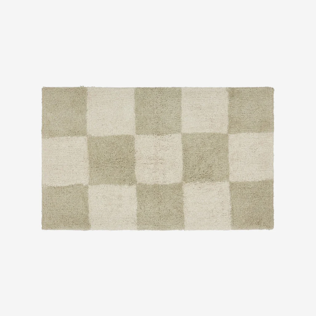 OYOY Living Chess Rug Small Clay - Image 3