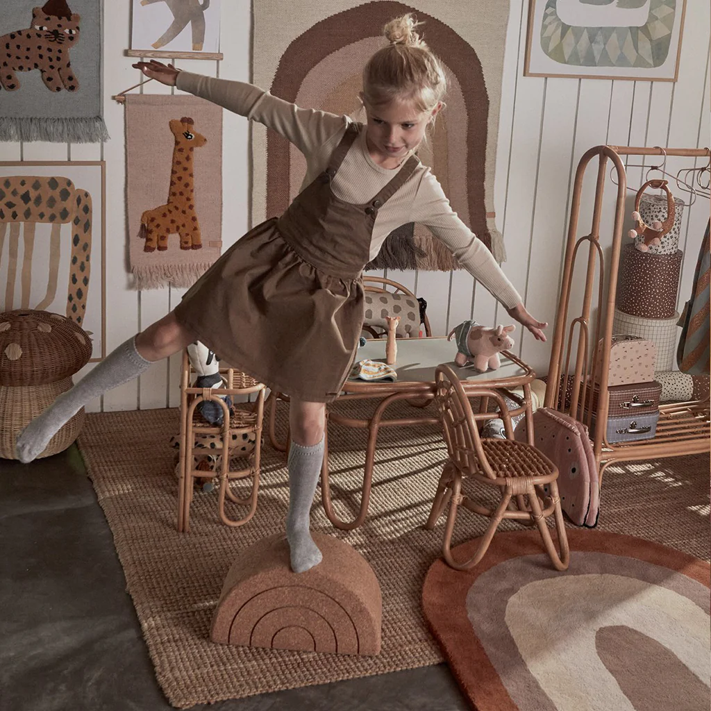 OYOY Living Cork Rainbow Balance Stool Seat - Image 8