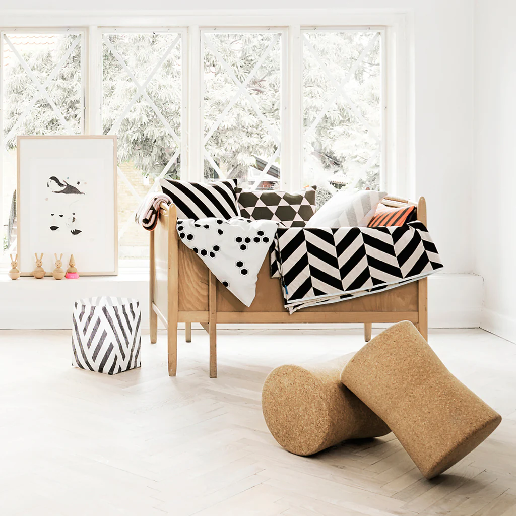 OYOY Living Cork Side Table Stool - Image 3