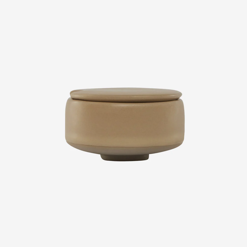 OYOY Living Hagi Ceramic Sugar Bowl Light Brown
