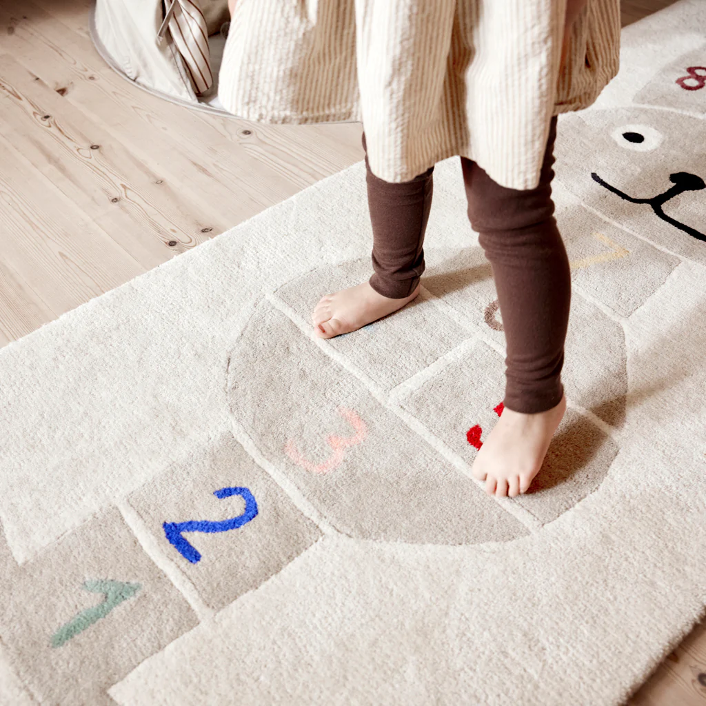 OYOY Living Hopscotch Rug Rabbit - Image 3